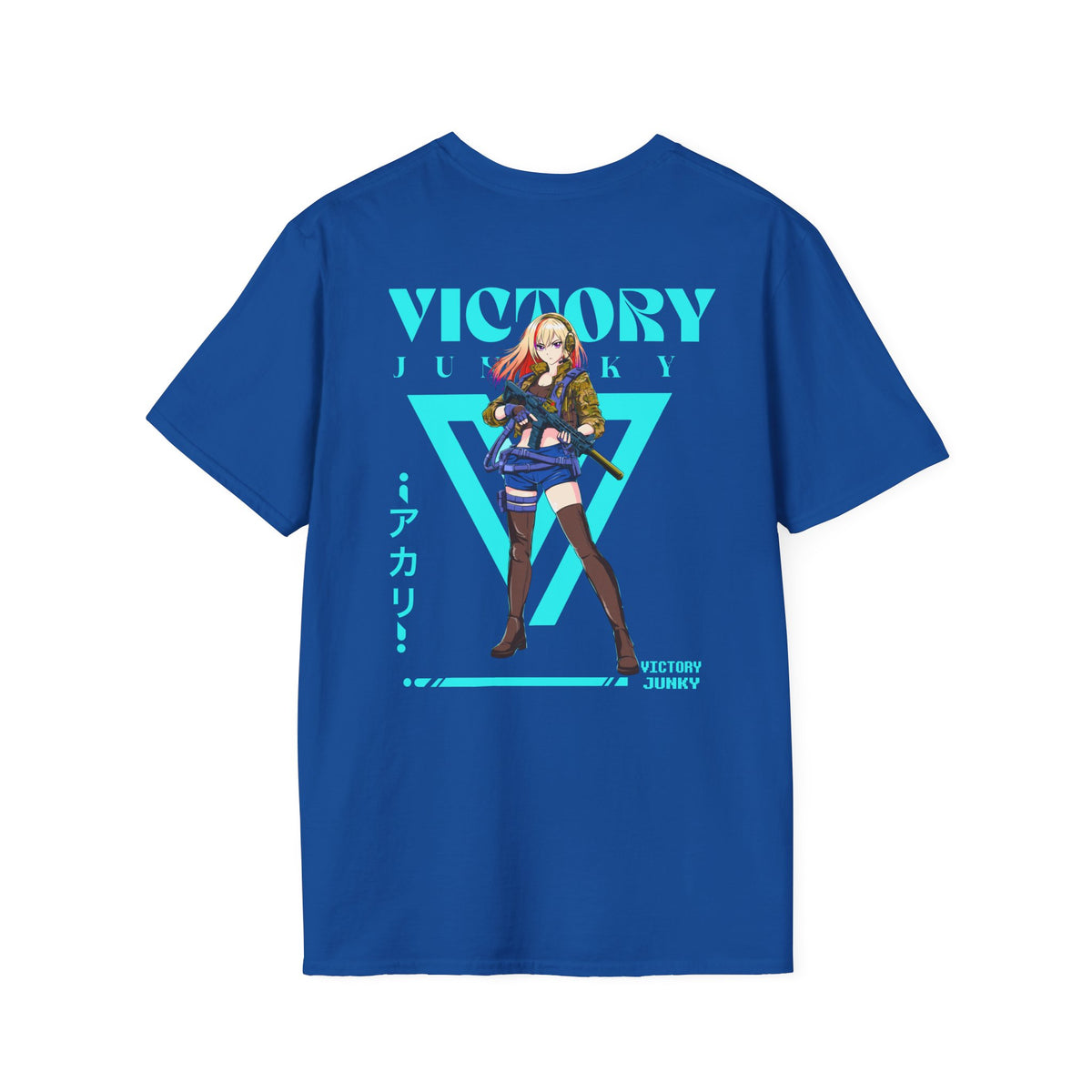 Akari Tactical Waifu| Back Print T-Shirt
