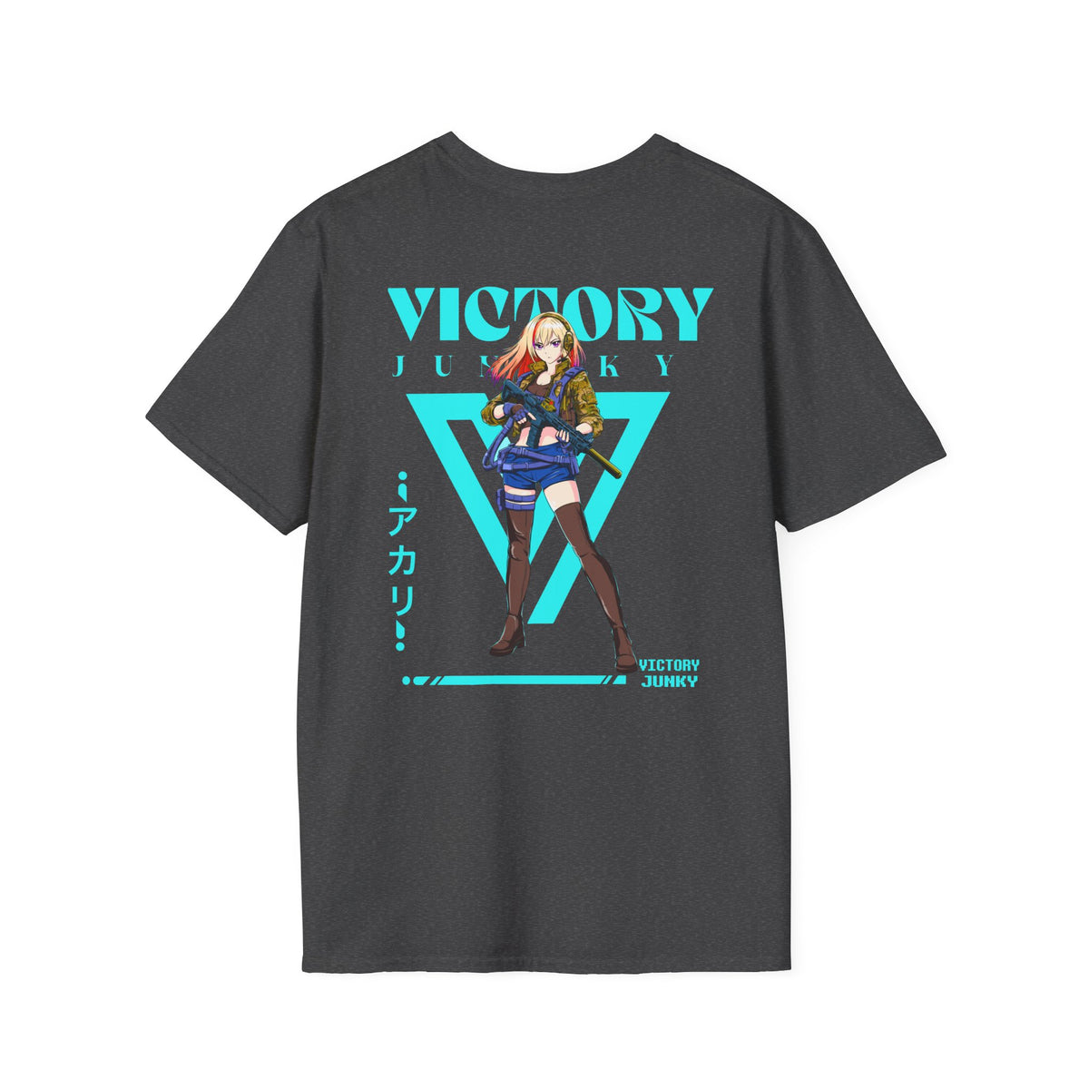 Akari Tactical Waifu| Back Print T-Shirt